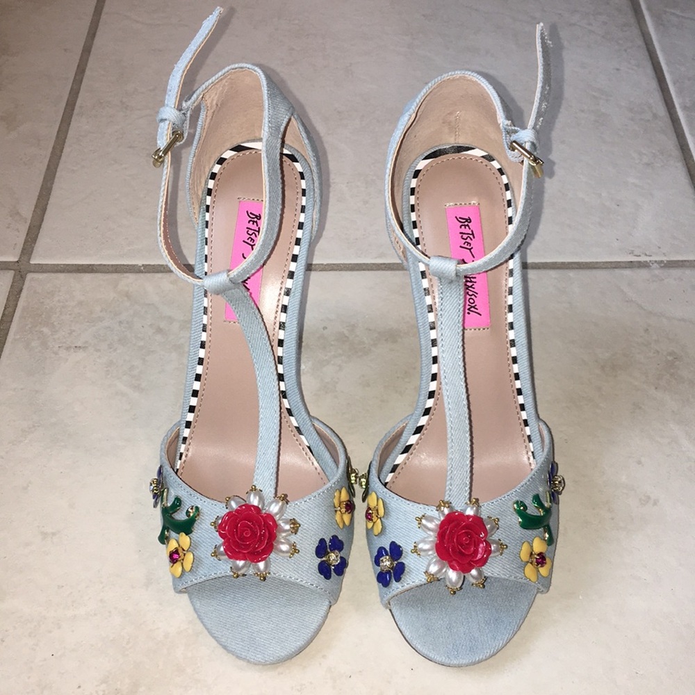 Betsey Johnson high heels sandals
